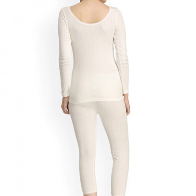 Women Striped Thermal Set